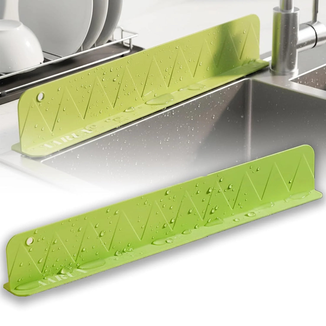 Silicone Sink Splash Guard for Kitchen – Adjustable Water Barrier | With Suction Cup (Big Size)